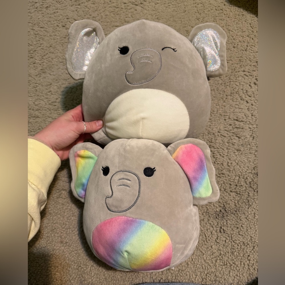 2 Elephants Squishmallow